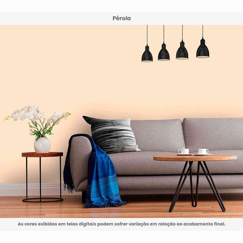 tinta acrílica hidrotintas standard semibrilho 3l brilho e cor pérola (mp)