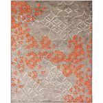 tapete são carlos new look magia 150x200cm laranja 308932