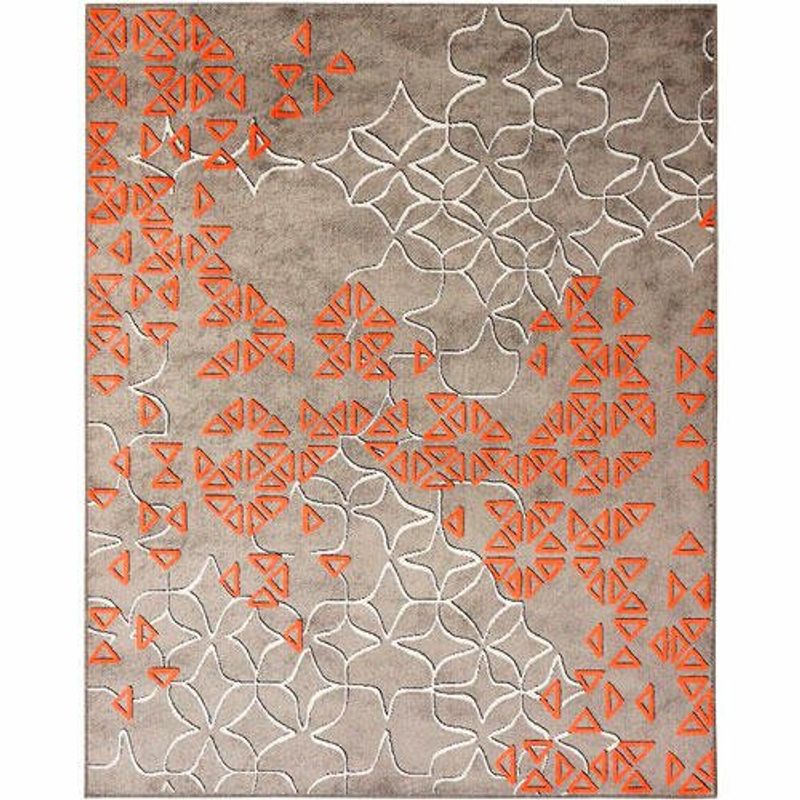 tapete são carlos new look magia 150x200cm laranja 308932