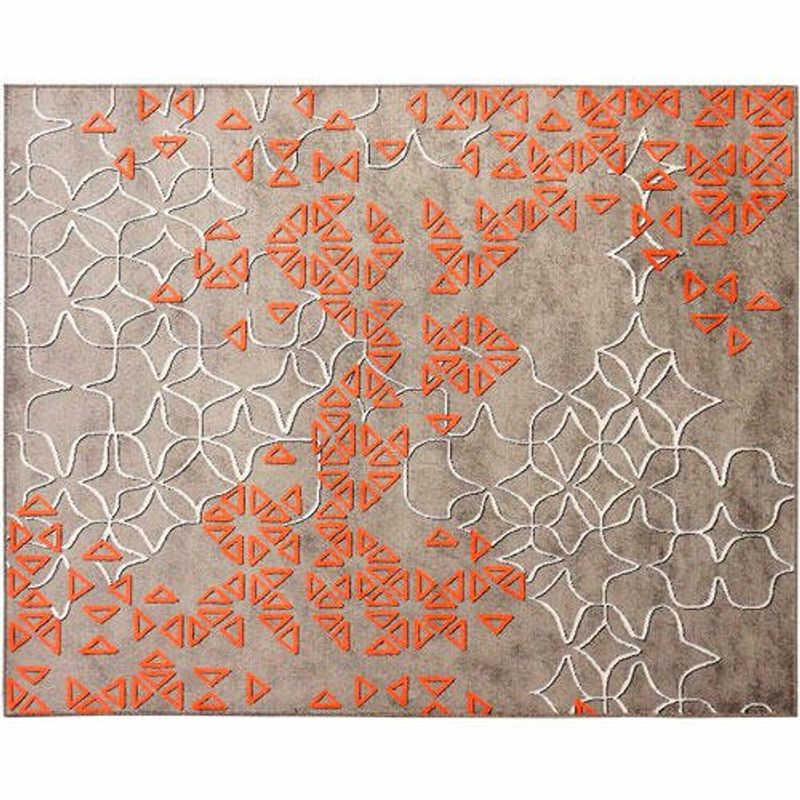 tapete são carlos new look magia 150x200cm laranja 308932