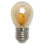 lâmpada filamento led g45 bivolt 4w 2200k luz amarela 5294 - nitrolux (mp)