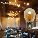 lâmpada filamento led g45 bivolt 4w 2200k luz amarela 5294 - nitrolux (mp)