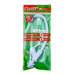 torneira de mesa para cozinha bica móvel civitt alavanca abs branco (mp)