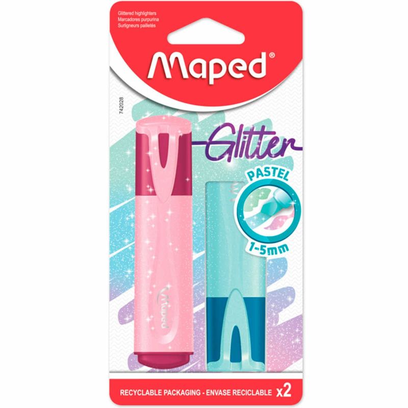 marca texto tons claros maped fluopeps com 2 unidades 742028