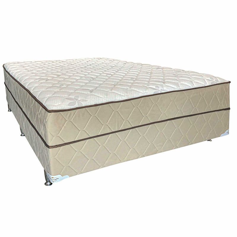 cama box queen marjom rio negro mola ensacada bege 63x158x198cm (mp)