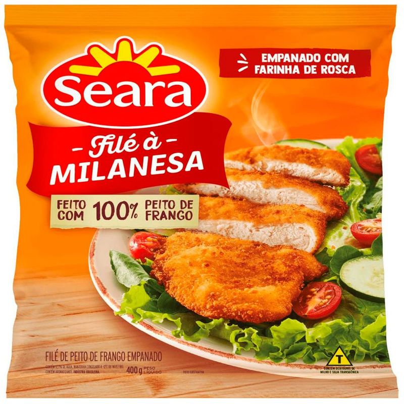 frango empanado filé à milanesa seara 400g