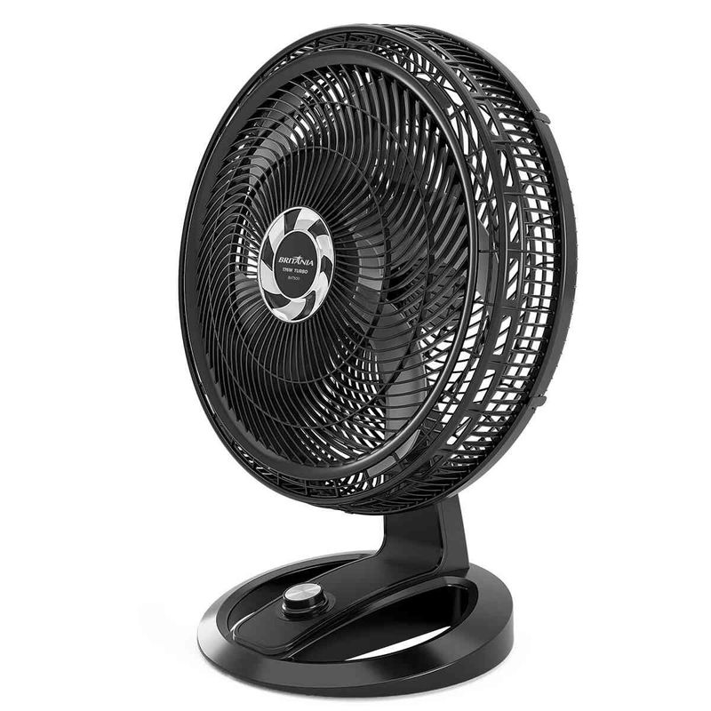 ventilador de mesa e parede britânia max force preto bvt500
