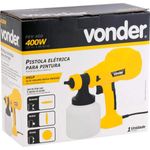 pistola elétrica vonder para pintura 127v pev 400