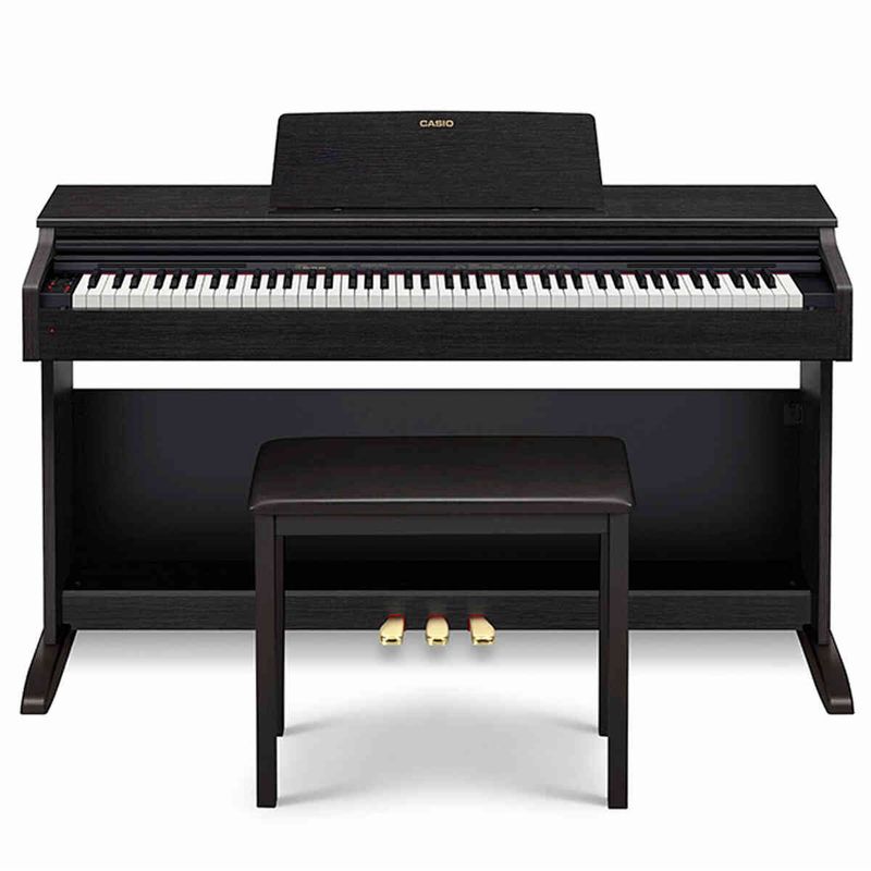 piano digital casio celviano com banqueta ap-270bkc2-br preto