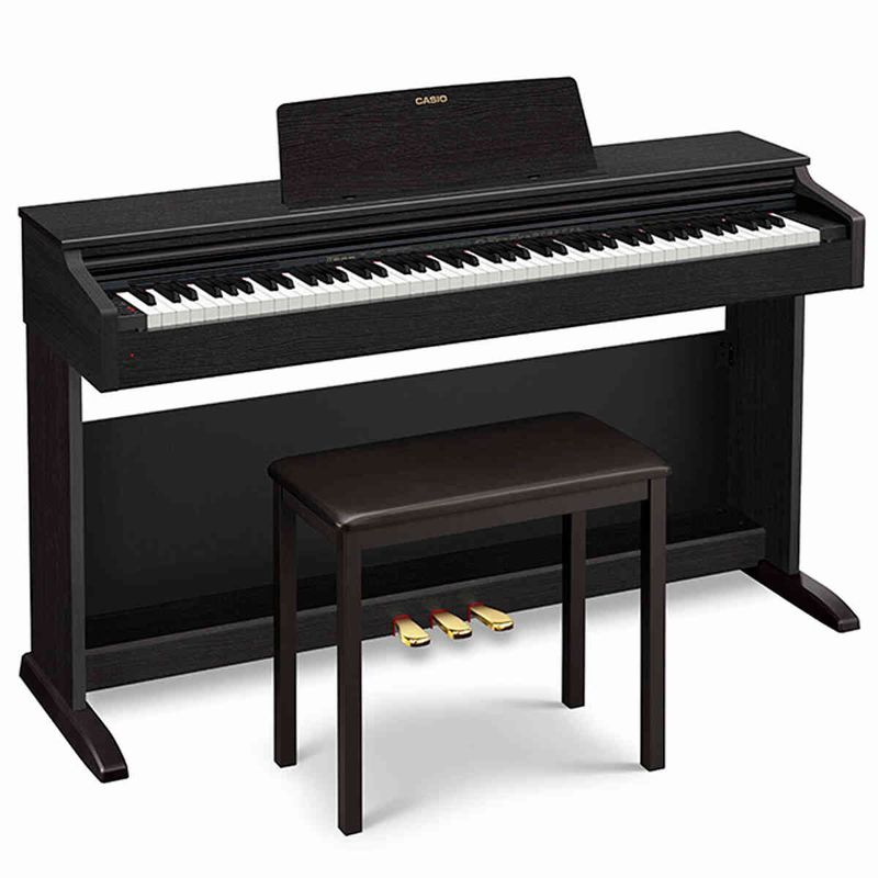 piano digital casio celviano com banqueta ap-270bkc2-br preto