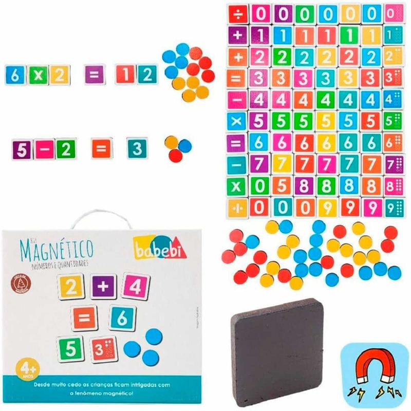 kit magnético babebi números e quantidades (mp)