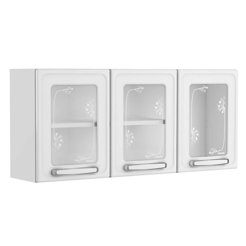 armário aéreo bertolini evidence 3 portas branco 7009670