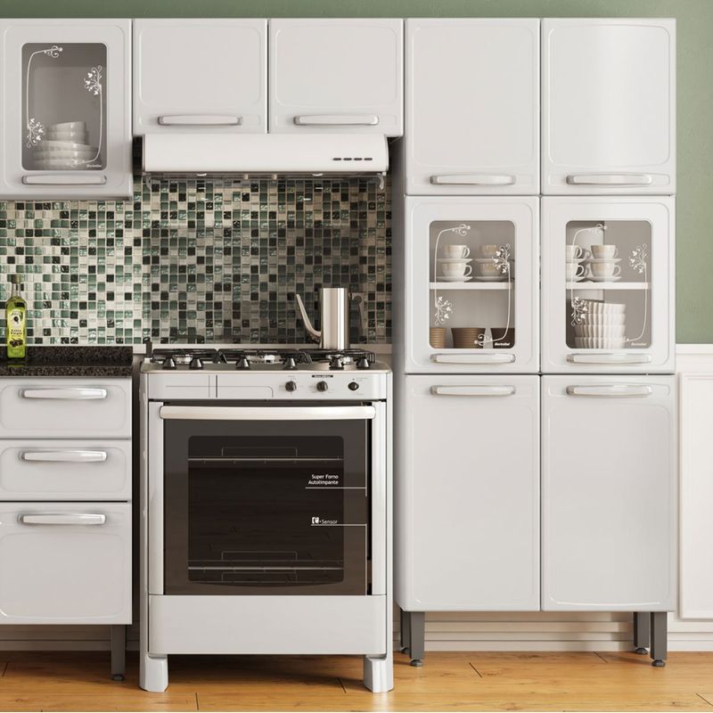 armário aéreo bertolini evidence 3 portas branco 7009670