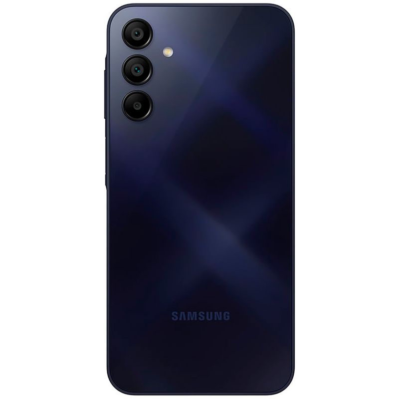 smartphone samsung a15 128gb azul escuro tela 6.5" câmera 50mp 4gb ram