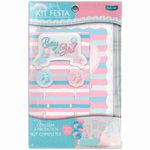 kit festcolor festa chá revelação azul e rosa (mp)