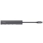 hub trust halyx usb-c 4 portas usb-a alumínio 24948