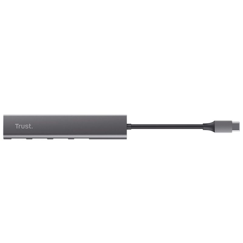 hub trust halyx usb-c 4 portas usb-a alumínio 24948