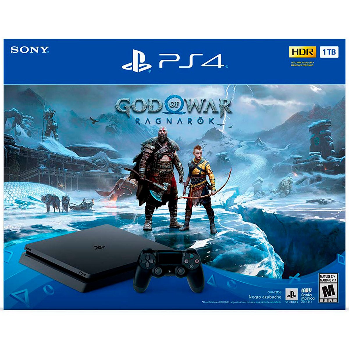 Console Sony Playstation 4 1TB Edição God Of War Ragnarok Preto (BI)
