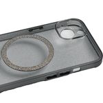 capinha de celular iphone 13 bibi cell preto transparente com glitter (mp)