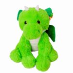 pelúcia fizzy dragão verde com asas 28cm (mp)
