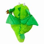 pelúcia fizzy dragão verde com asas 28cm (mp)