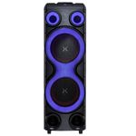 caixa de som amplificada polyvox torre 2500w preta xt-2212t