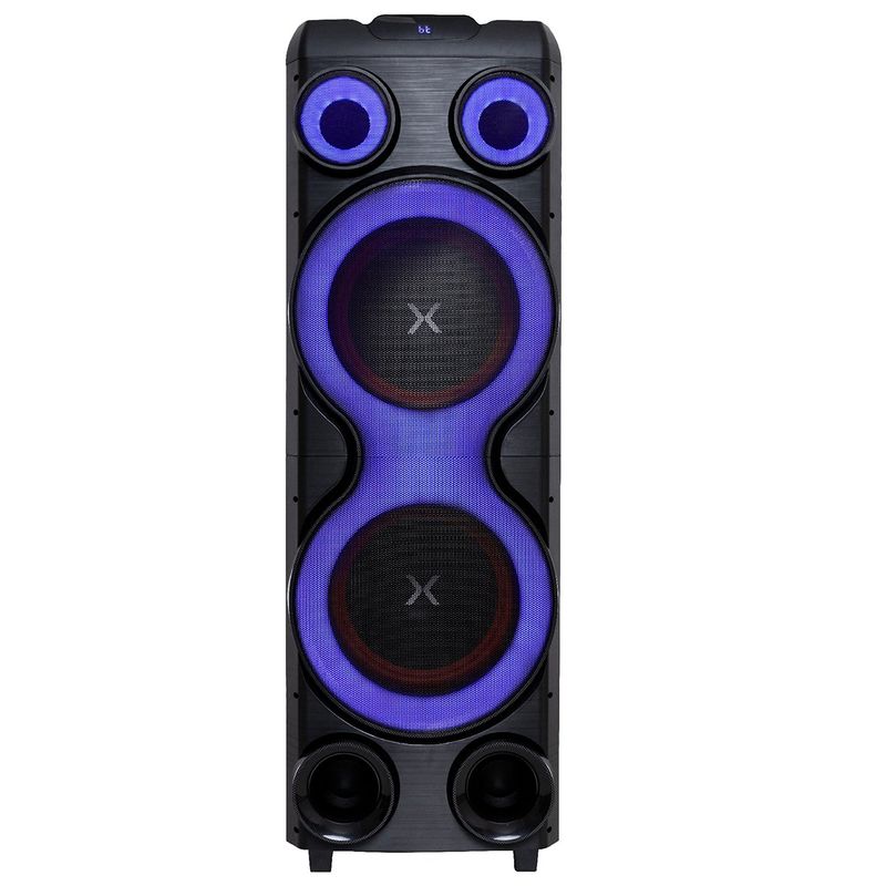 caixa de som amplificada polyvox torre 2500w preta xt-2212t