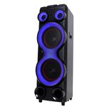 caixa de som amplificada polyvox torre 2500w preta xt-2212t