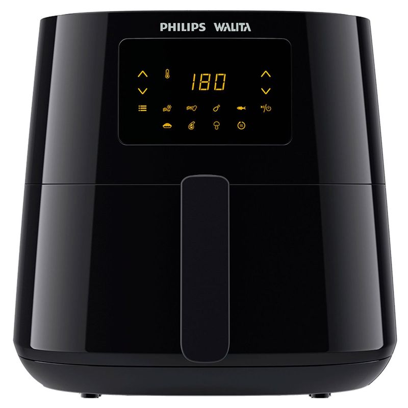 fritadeira philips walita air fryer 6,2 litros essential xl digital preta ri9270/90