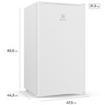 frigobar electrolux 90 litros efficient controle de temperatura branco em90