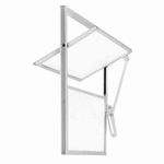 janela basculante de alumínio vidro mini boreal mgm 40x40cm soft branco (mp)