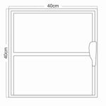 janela basculante de alumínio vidro mini boreal mgm 40x40cm soft branco (mp)