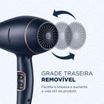 secador mondial infrared 2000w azul scp-01-ir