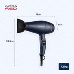 secador mondial infrared 2000w azul scp-01-ir