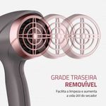 secador mondial 2000w grafite e rosê scn-11