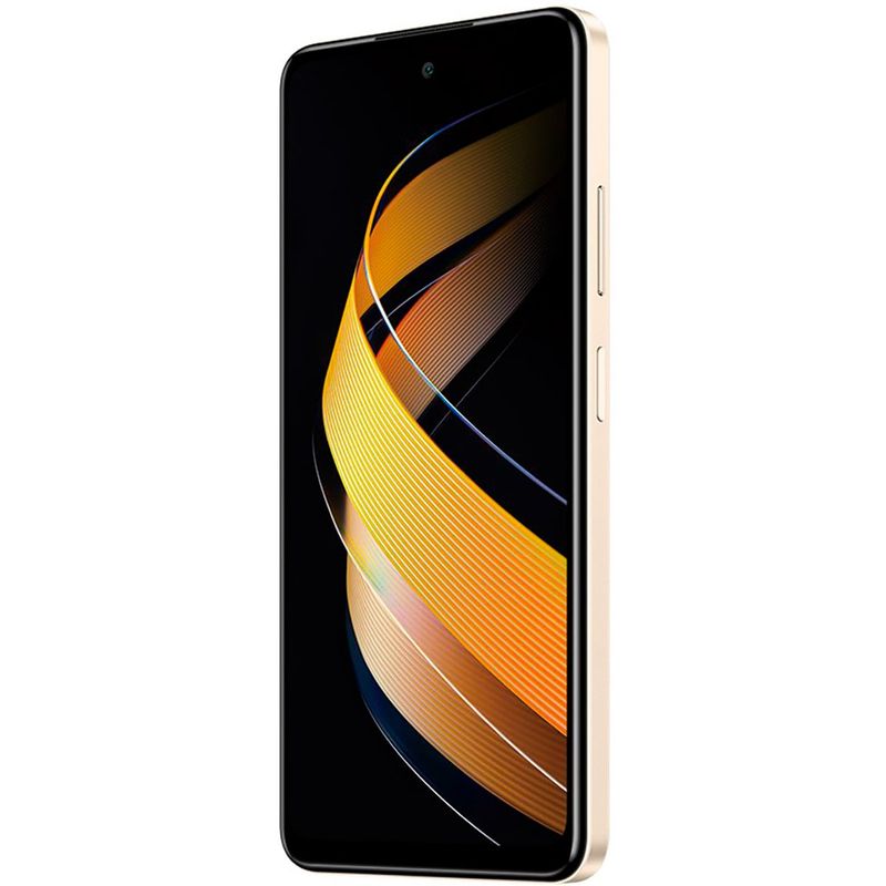smartphone infinix smart 8 pro 256gb dourado tela 6.6" câmera 50mp 4gb ram