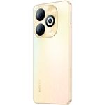 smartphone infinix smart 8 pro 256gb dourado tela 6.6" câmera 50mp 4gb ram