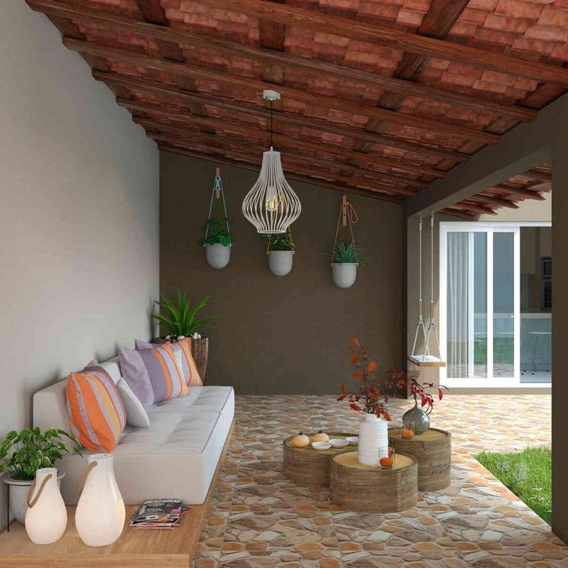 piso cerâmico bold granilhado 45x45cm laranja caixa 2,32m² incefra (mp)