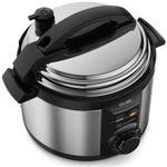 panela de pressão elétrica electrolux rita lobo inox e preta pce15