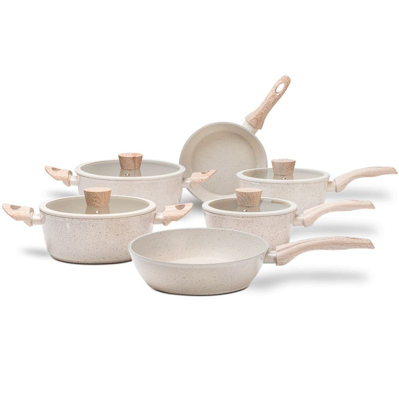 jogo de panelas 6 peças brinox sirius vanilla 4814/101