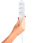 extensão 03 metros intelbras 3 pinos branco 4830153