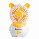 mini ventilador branco e amarelo (mp)