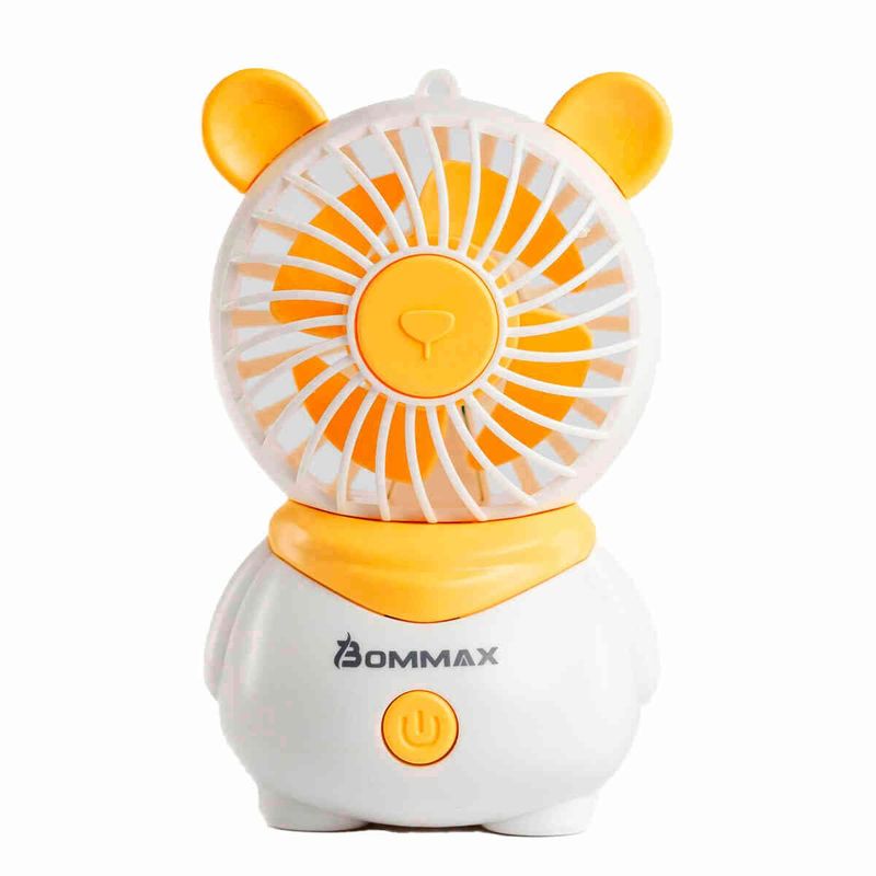 mini ventilador branco e amarelo (mp)