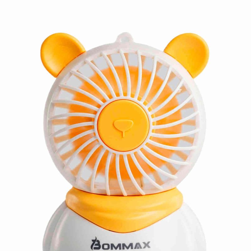 mini ventilador branco e amarelo (mp)