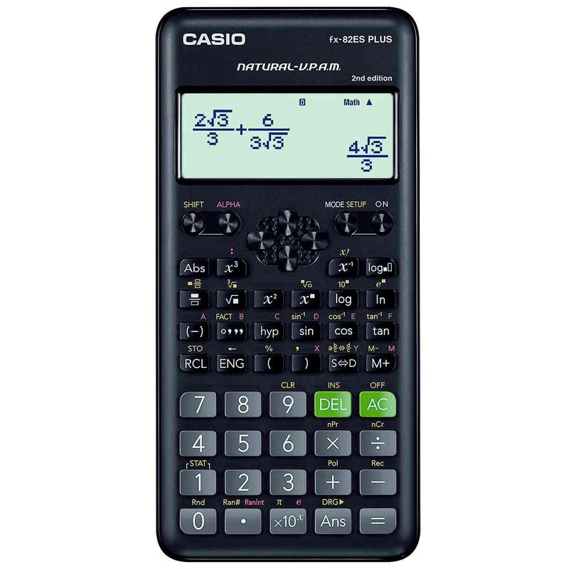 calculadora casio preto fx-82esplus-2-w4dt