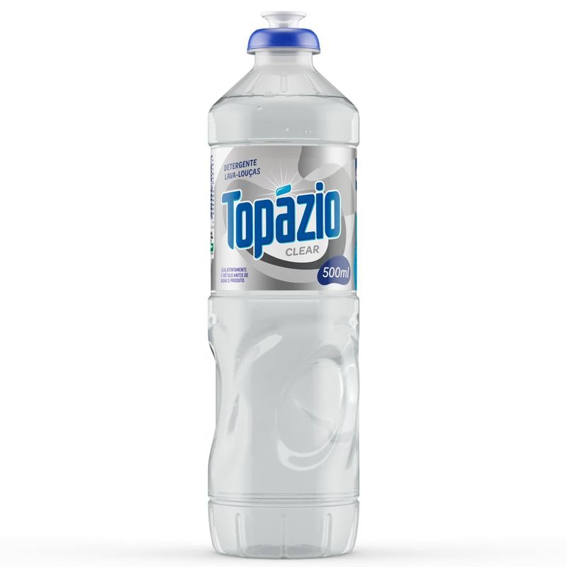 detergente lava louças topázio clear 500ml