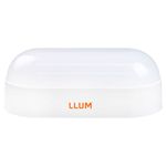 luminária arandela mini hall bronzearte led sobrepor 8w 6k bivolt ip65 branco (mp)