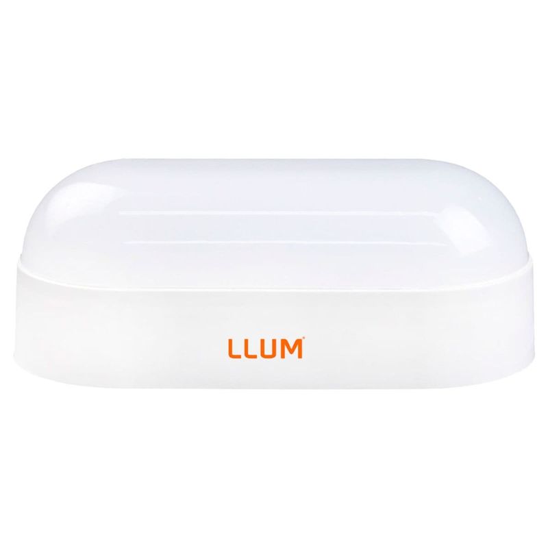 luminária arandela mini hall bronzearte led sobrepor 8w 6k bivolt ip65 branco (mp)