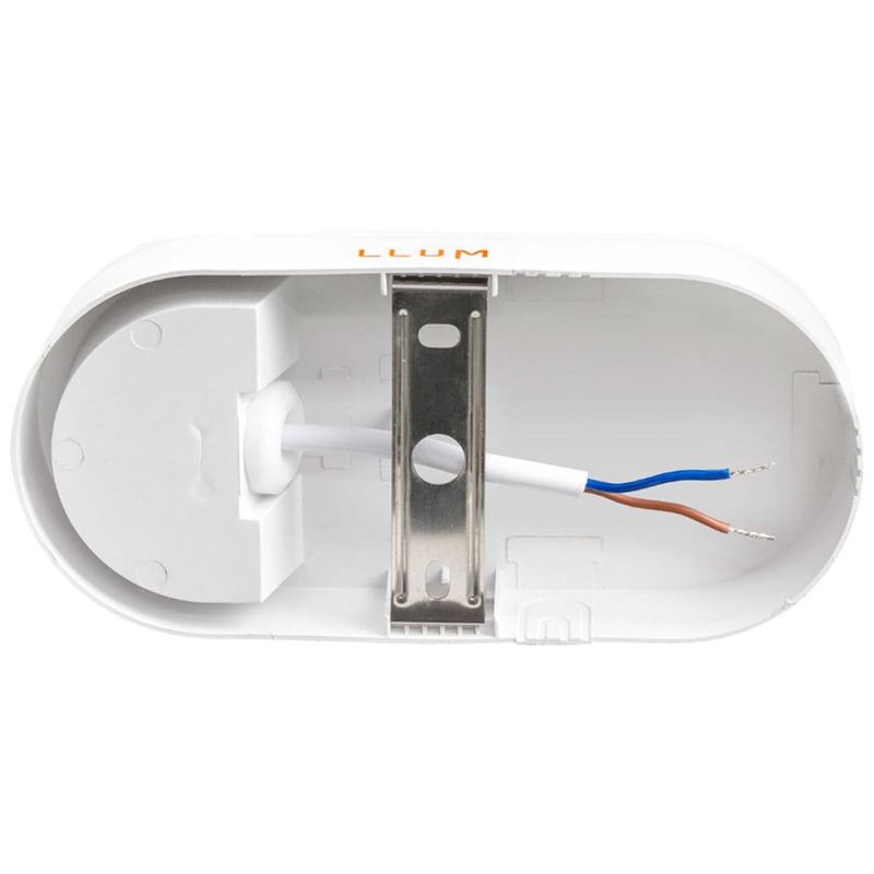 luminária arandela mini hall bronzearte led sobrepor 8w 6k bivolt ip65 branco (mp)