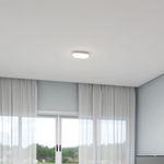 luminária arandela mini hall bronzearte led sobrepor 8w 6k bivolt ip65 branco (mp)
